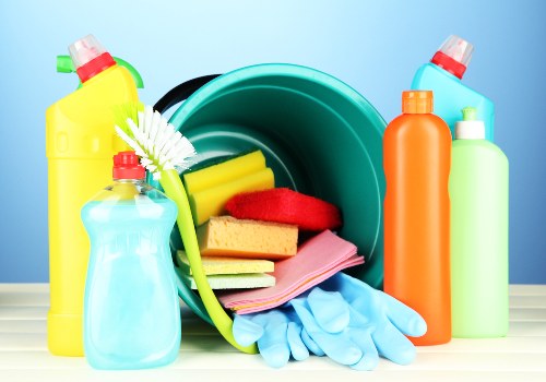Kitchen surface stain removal with mild cleaner