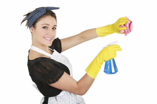 Professional mattress cleaning setup for deep sanitation